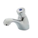 Highlife Bathrooms Skara Chrome 95mm Push Button Mono Basin Pillar Tap