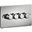 Knightsbridge  4-Gang 2-Way LED Intelligent Dimmer Switch  Polished Chrome