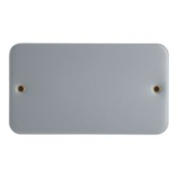 Contactum Metalclad 2-Gang Blanking Plate Grey
