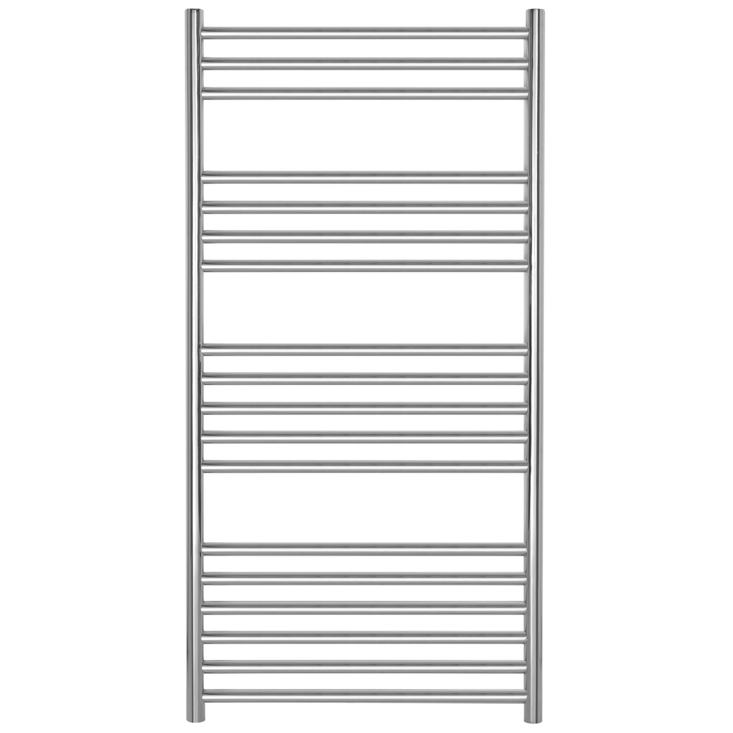 Towelrads 1000mm x 500mm 778BTU Stainless Steel Flat Designer Towel Radiator (650RY)
