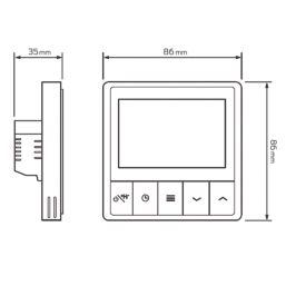 JG Underfloor JGTIME4W Digital Hot Water Timer