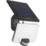 Luceco  Outdoor LED Solar-Powered Floodlight With PIR Sensor Black 800lm