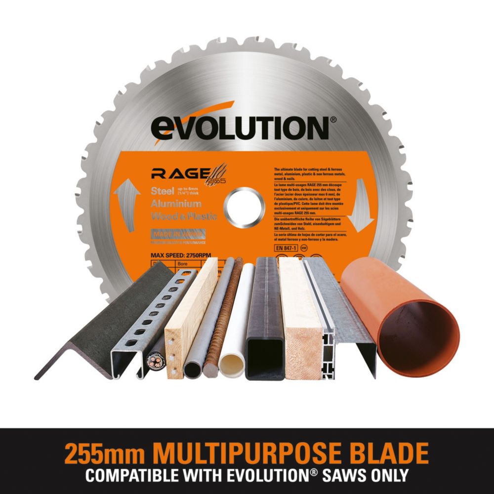 255mm x 25.4 mm deals saw blade