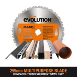 Evolution  Multi-Material Circular Saw Blade 255mm x 25.4mm 28T