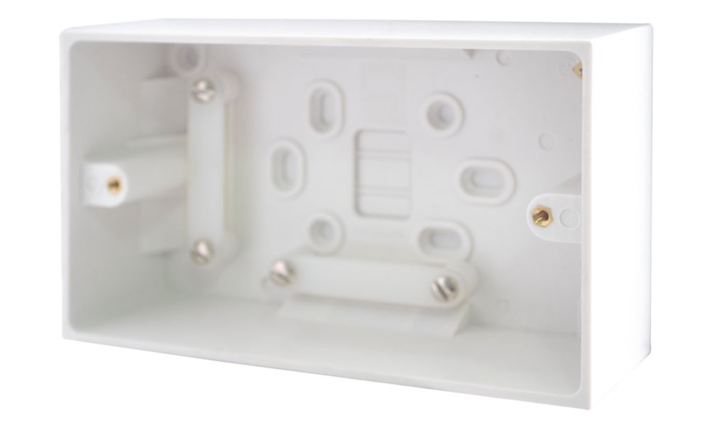 British General 900 Series 2-Gang Surface Pattress  Back Box 42mm