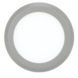 4lite Hampton Round LED Silver Cool White Under Cabinet Light Without Bezel 1.8W 110lm