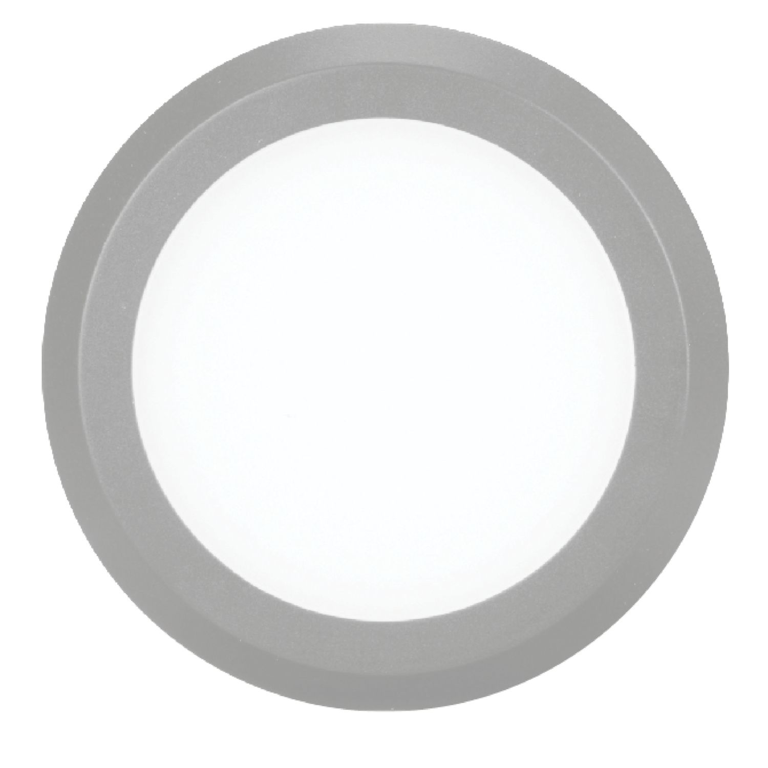 4lite Hampton Round LED Silver Cool White Under Cabinet Light Without Bezel 1.8W 110lm (651AX)