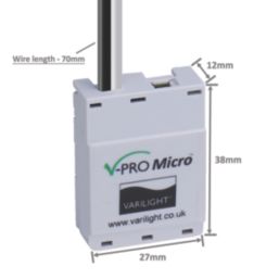Varilight V-Pro  2-Way LED Micro Push Control In-Line Dimmer