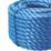 Essentials Twisted Rope Blue 14mm x 20m