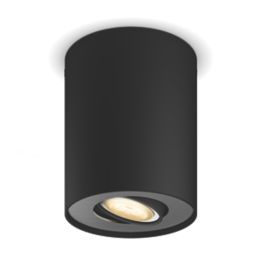 Philips Hue Pillar LED White Ambiance Single Spotlight Black 5W 350lm