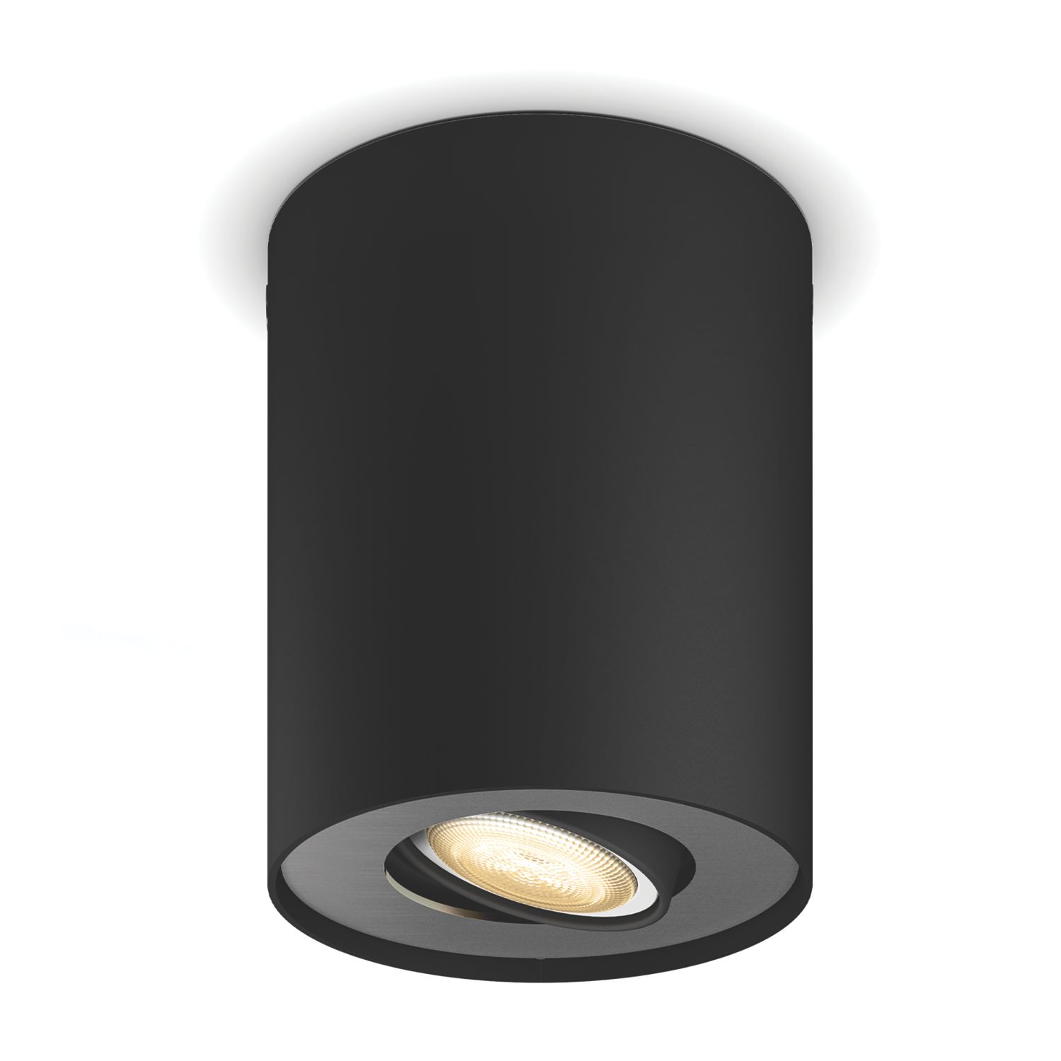 Philips Hue Pillar LED White Ambiance Single Spotlight Black 5W 350lm (651JE)