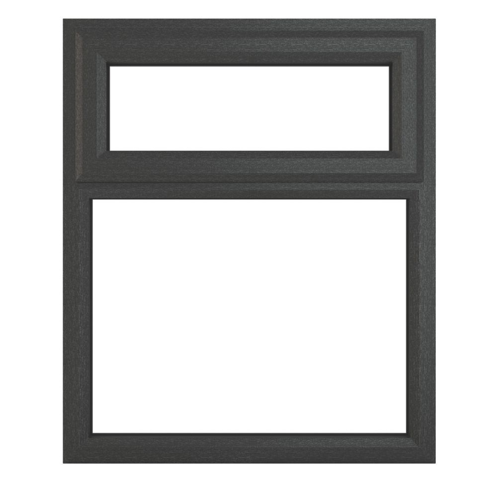 Crystal Top Opening Double-Glazed Casement Anthracite Grey uPVC Window ...