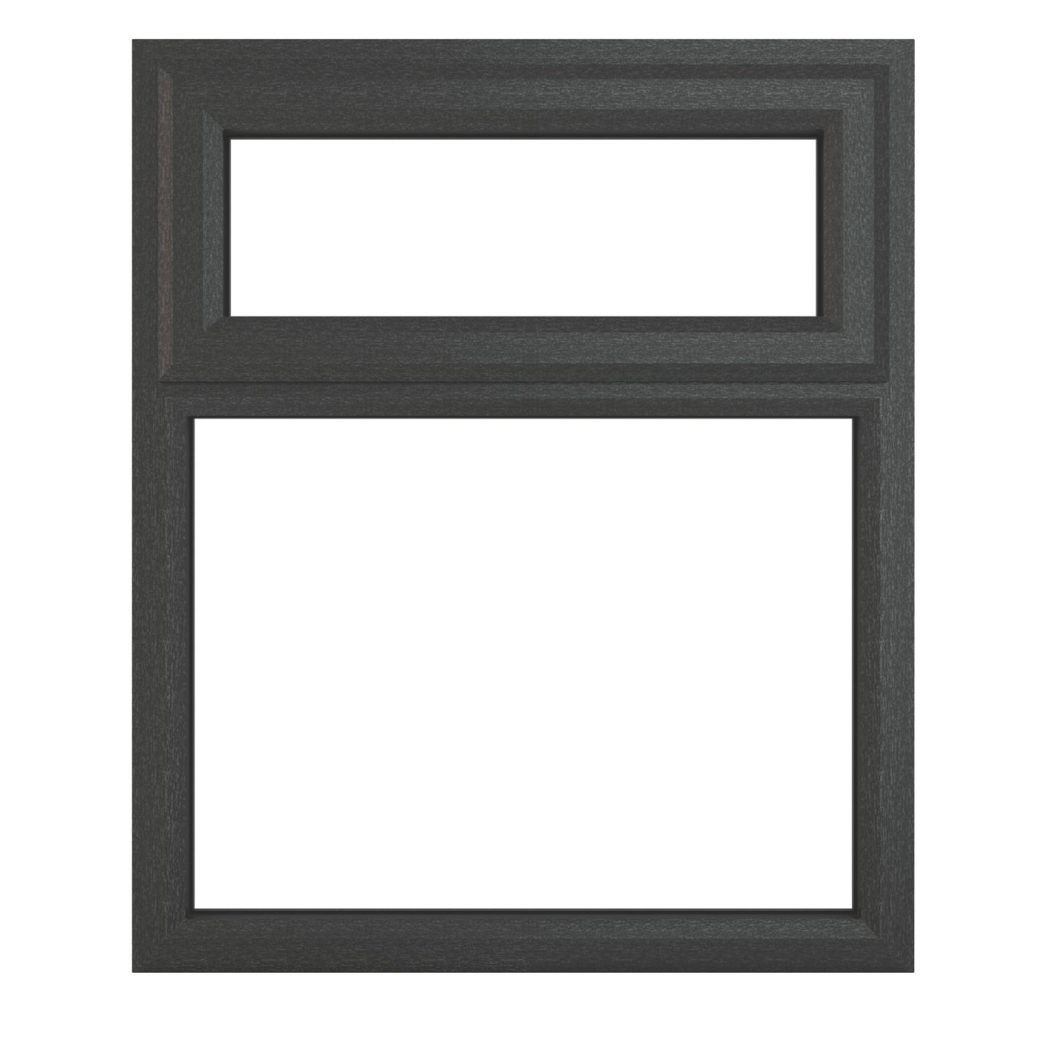 Crystal Top Opening Clear Double-Glazed Casement Anthracite Grey uPVC Window 1190mm x 965mm (651JP)