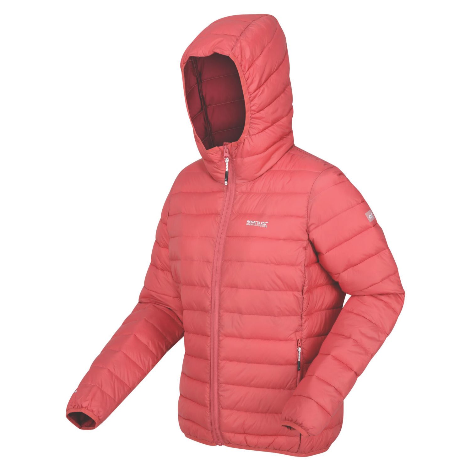 Regatta Marizion Hooded Womens Jacket MinrRd/RuRd Size 18 (651JT)