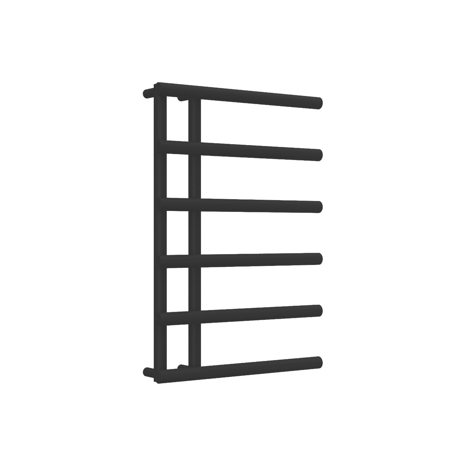 Reina 722mm x 500mm 1079BTU Black Flat Designer Towel Radiator (651LH)
