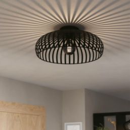 Eglo Mogano 3 43cm Ceiling Light Black