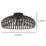 Eglo Mogano 3 43cm Ceiling Light Black