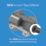 PolyPlumb Enhanced  Plastic Push-Fit Reducing Spigot Reducers 22mm x 15mm 2 Pack