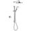 Mira Mode Dual HP/Combi Rear-Fed Chrome Thermostatic Digital Mixer Shower