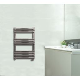 Towelrads 800mm x 500mm 832BTU Chrome Flat Designer Towel Radiator