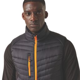 Regatta Navigate Hybrid Bodywarmer Black/Orange Pop X Large 43.5" Chest