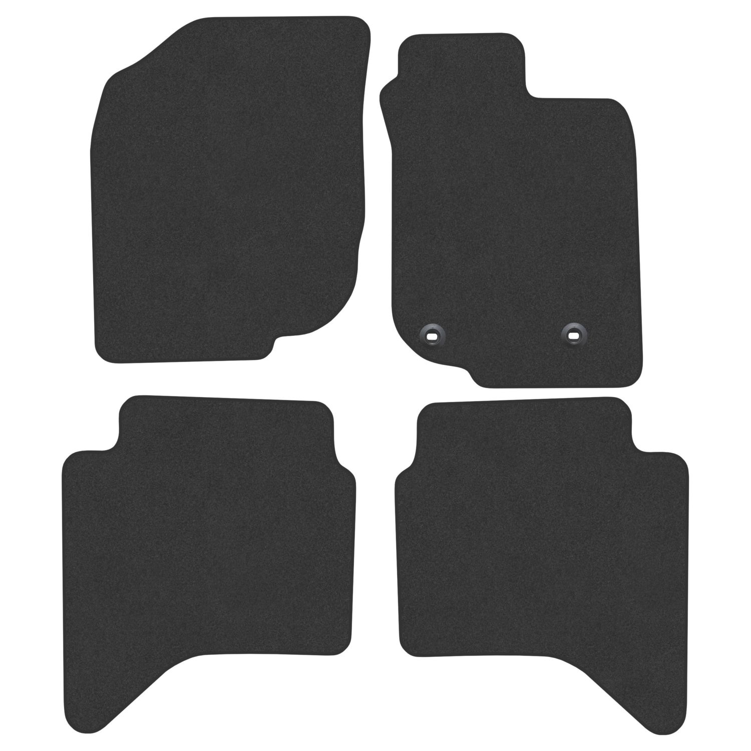 Car Mat Co. Toyota Hilux 2011 - 2016 Carpet & Rubber Car Mats 4 Piece Set (651VV)