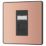 British General Evolve 1-Gang RJ45 Ethernet Socket Copper with Black Inserts