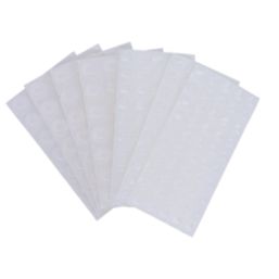 Fix-O-Moll Transparent Round Self-Adhesive Anti-Slip Pads 12mm x 12mm 262 Pack