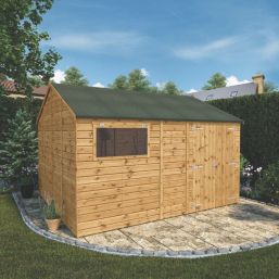 Mercia Modular 11' 6" x 10' (Nominal) Reverse Apex Shiplap T&G Timber Workshop