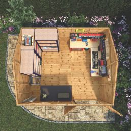 Mercia Modular 11' 6" x 10' (Nominal) Reverse Apex Shiplap T&G Timber Workshop