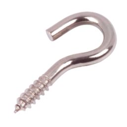 Stainless Steel Cup Hooks, Wood Screw M Hook