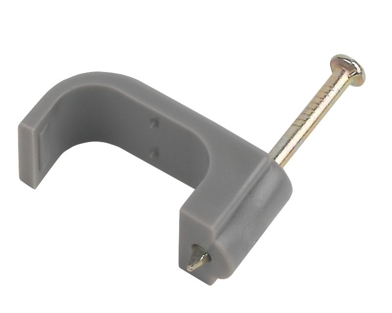 Cable clips with masonry outlet pins