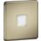 Knightsbridge  Recessed Square LED Plinth Light Brushed Brass 0.8W 15lm