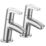 Bristan Orta Chrome-Plated 120mm Standard Lever 2 Tap Holes Basin Pillar Tap