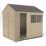 Forest  8' x 6' (Nominal) Reverse Apex Overlap Timber Shed