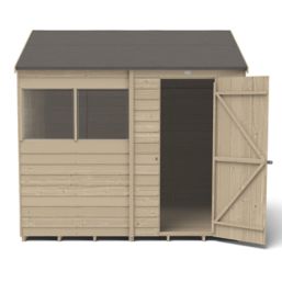 Forest  8' x 6' (Nominal) Reverse Apex Overlap Timber Shed