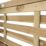 Forest Kyoto  Slatted Top Fence Panels Natural Timber 6' x 5' Pack of 4