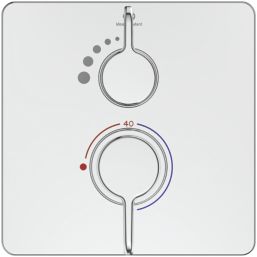 Ideal Standard Easybox Concealed Single Outlet Thermostatic Chrome Built-In Shower Mixer