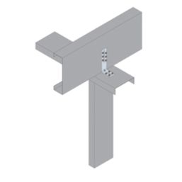 Simpson Strong-Tie Reinforced Angle Brackets Galvanised 30mm x 55mm 25 Pack