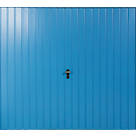 Gliderol Vertical 8' x 7' Non-Insulated Frameless Steel Up & Over Garage Door Light Blue
