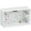 Knightsbridge  2-Gang Surface Pattress  Box 47mm 5 Pack