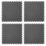 Garage Floor Tile Company X-Joint Interlocking Floor Tiles Graphite 5mm 4 Pack