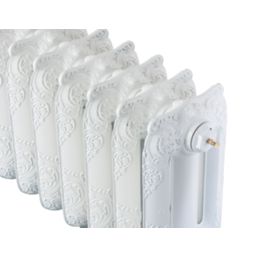Arroll 470mm x 914mm 3378BTU White Cast Iron 3 Column Radiator