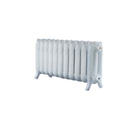 Arroll 470mm x 914mm 3378BTU White Cast Iron 3 Column Radiator