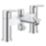 Refurb Grohe Start Edge Chrome 154mm Deck Mounted Lever 2 Tap Holes Bath Shower Mixer Tap