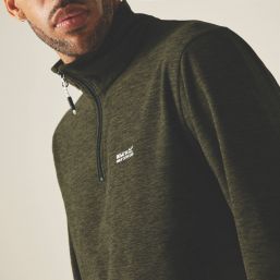 Regatta Thompson Marl Fleece Olive Night Large 46" Chest