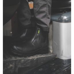 Apache Brooks Size 3  Black Water-Resistant  Safety Dealer Boots
