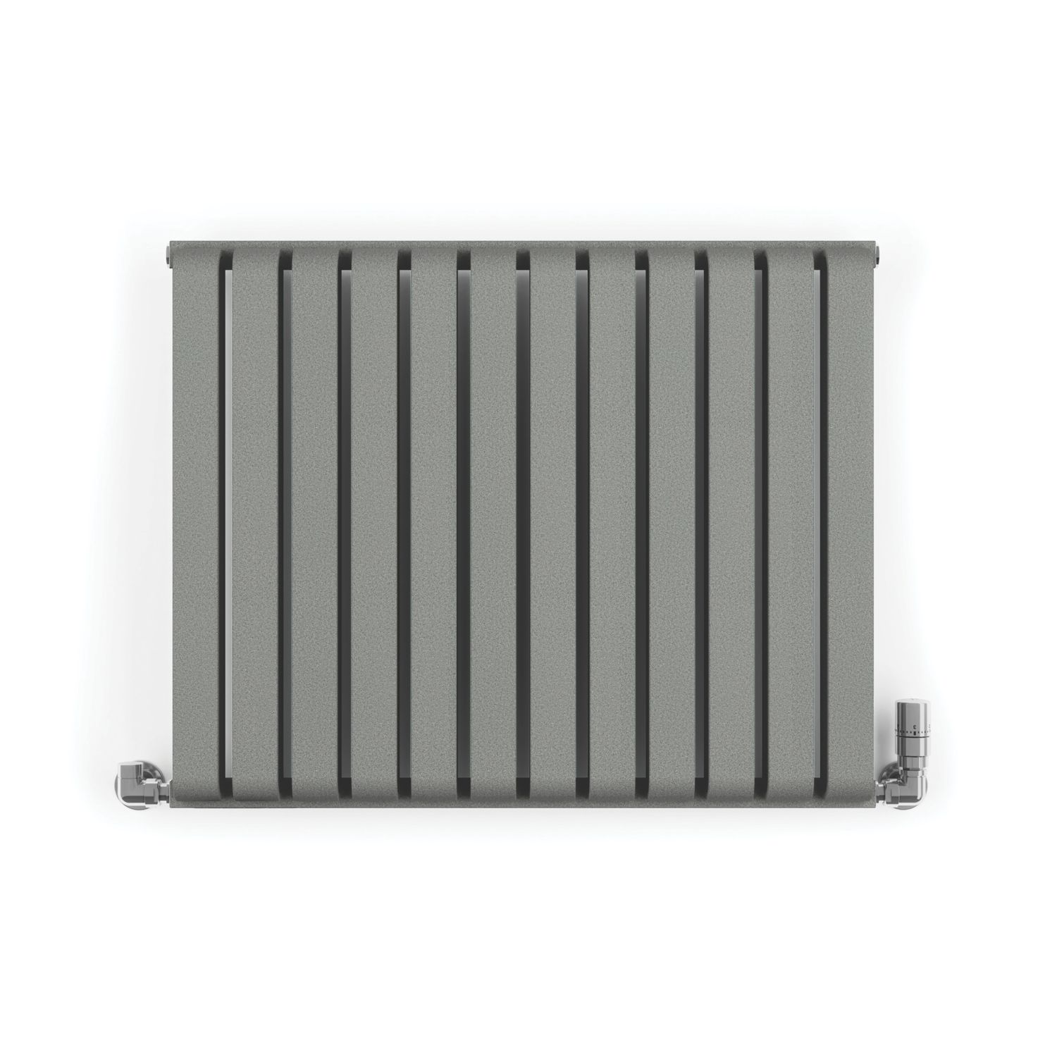 Terma Warp Room 630mm x 785mm 2960BTU Salt / Pepper Horizontal Designer Radiator (653HE)
