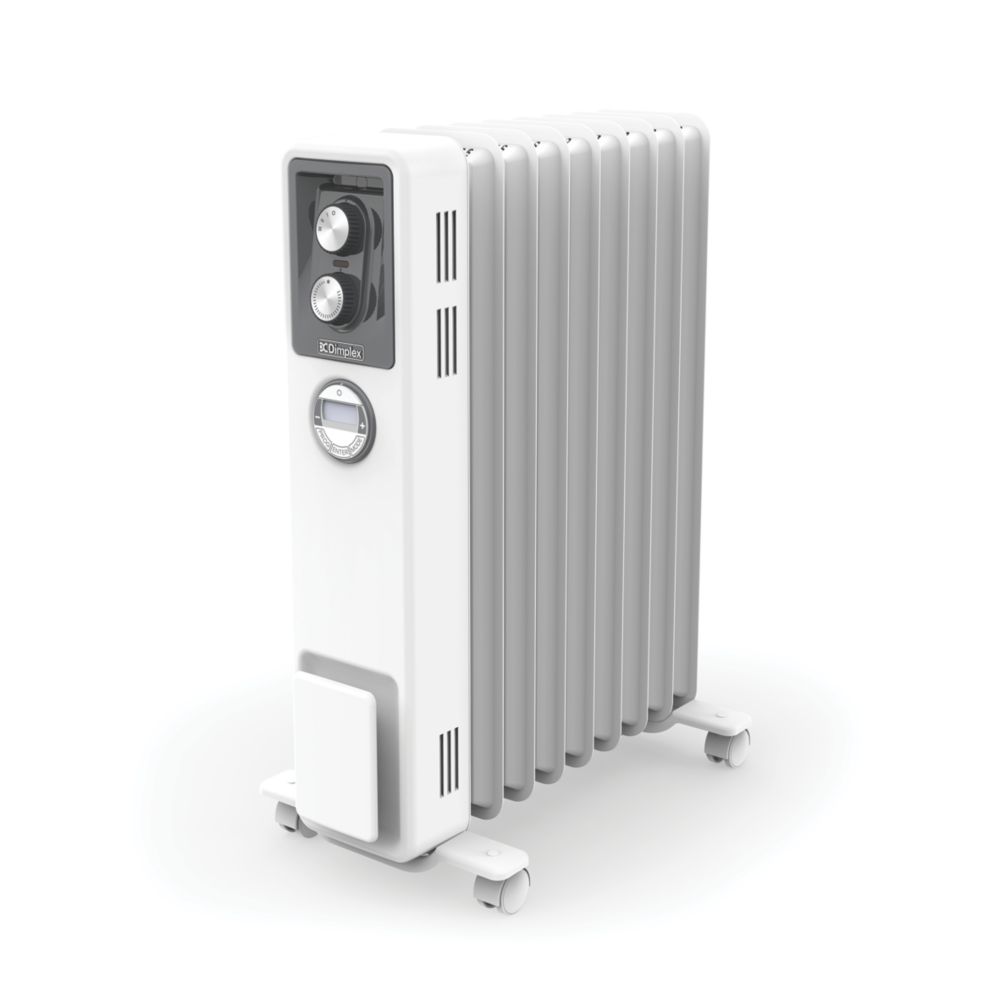 Dimplex ECR20Tie Freestanding Oil-Free Radiator with Timer 2000W - Screwfix