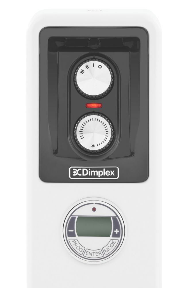 Dimplex ECR20Tie Freestanding Oil-Free Radiator with Timer 2000W - Screwfix